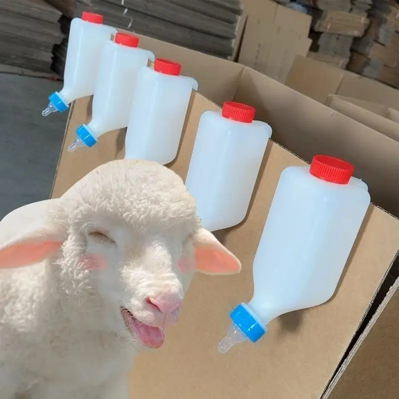 Goat Bottles For Feeding Baby Goats Small Animal Bottle Lamb Bottle Bottle Milk Feeder Hangable Goat Bottle Lamb