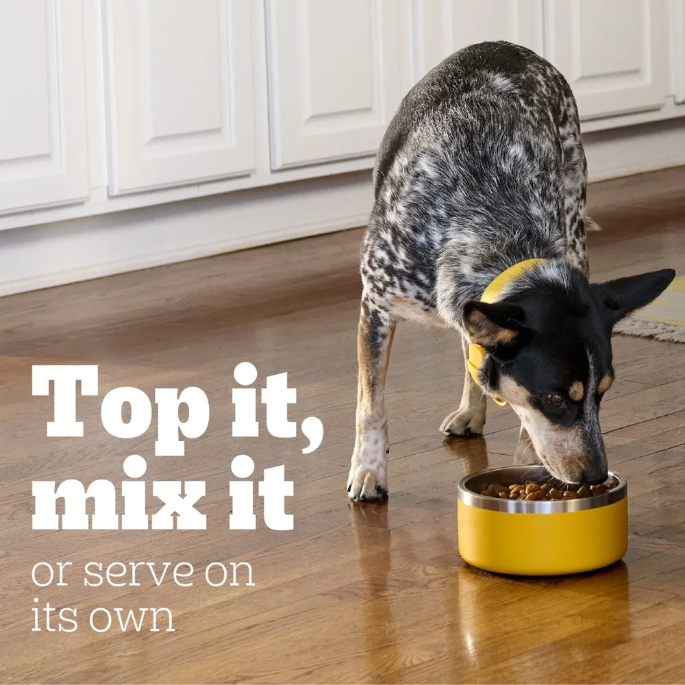 12 Pack Chopped Ground Wet Dog Food Puppies Chicken Beef Flavor 13.2 Oz Can Nutrient Rich Calcium DHA Healthy Development