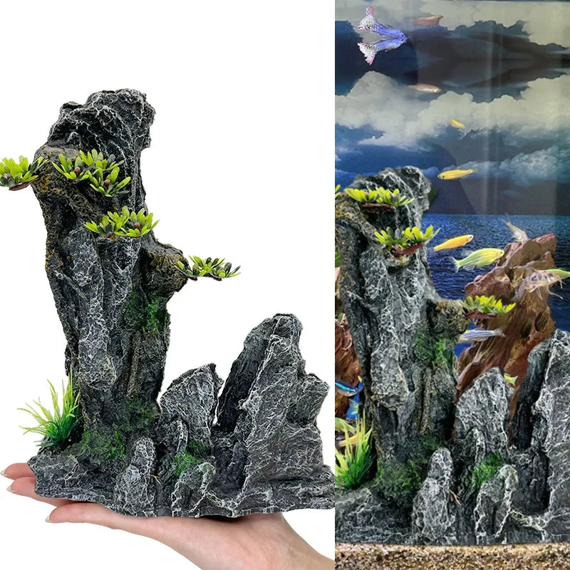 Rockery Aquarium Accessories Decorations Fish Tank Decoration Aquarium Landscape Background Simulation Rockery for Aquarium