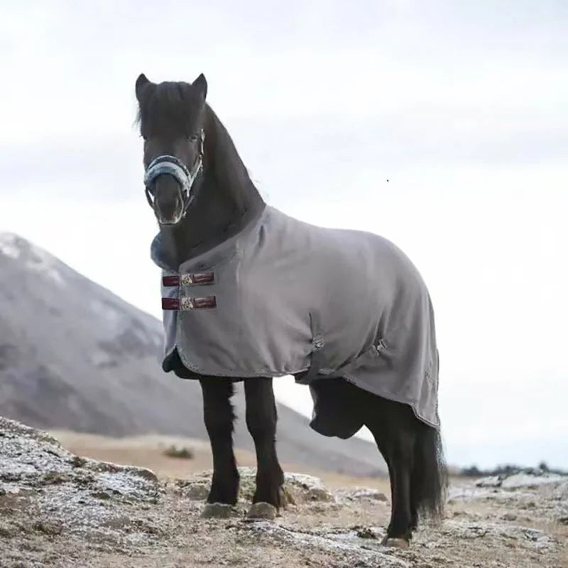Warm Horse Rugs Horse Fleece Cooler Blanket Soft Insect Repellent Horse Blankets Flannel Protective Horse Clothing