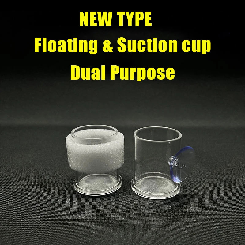 Clear Acrylic Aquarium Fish Feeder Anti-drift Shrimp Egg Fish Food Feeding Ring Betta Fish Tank Feeding Cup Aquarium Accessories