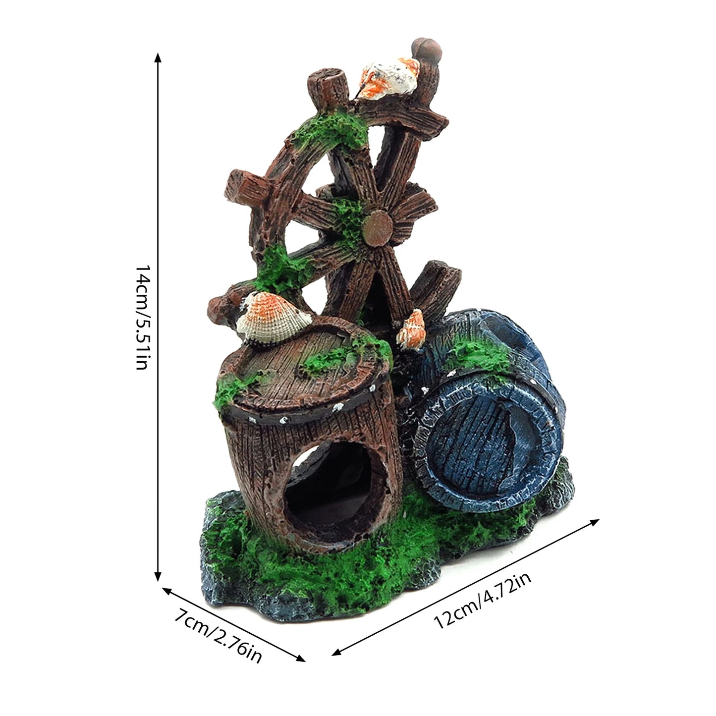 Fish Tank Artificial Resin Landscape Decoration Aquarium Equipment Accessories Ornament Cave Aquatic Pet Fish