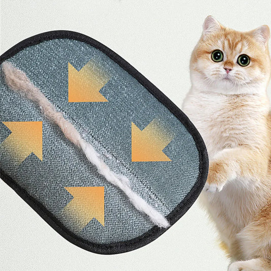 Pet Grooming Gloves Pet Hair Remover Gloves for Dog Cat Rabbit with Long/Short/Curly Hair