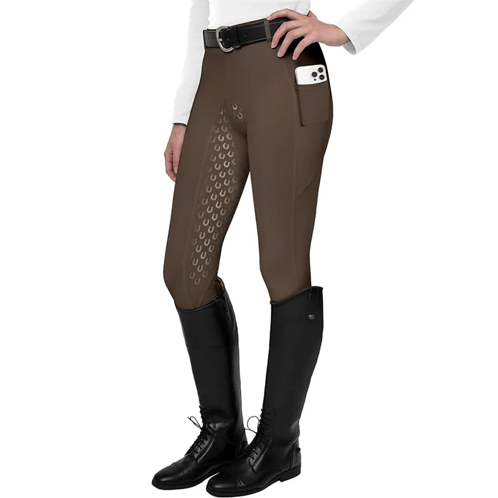 New Sports Women's Full Seat Riding Pants Anti slip quick drying Tights Active Silicon Grip Horse Riding Tights Equestrian Breeches