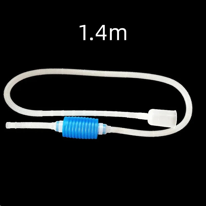 Aquarium Siphon Fish Tank Syphon Vacuum Cleaner Pump Semi-automatic Water Change Changer Gravel Water Filter Aquarium Tools 1.4mm
