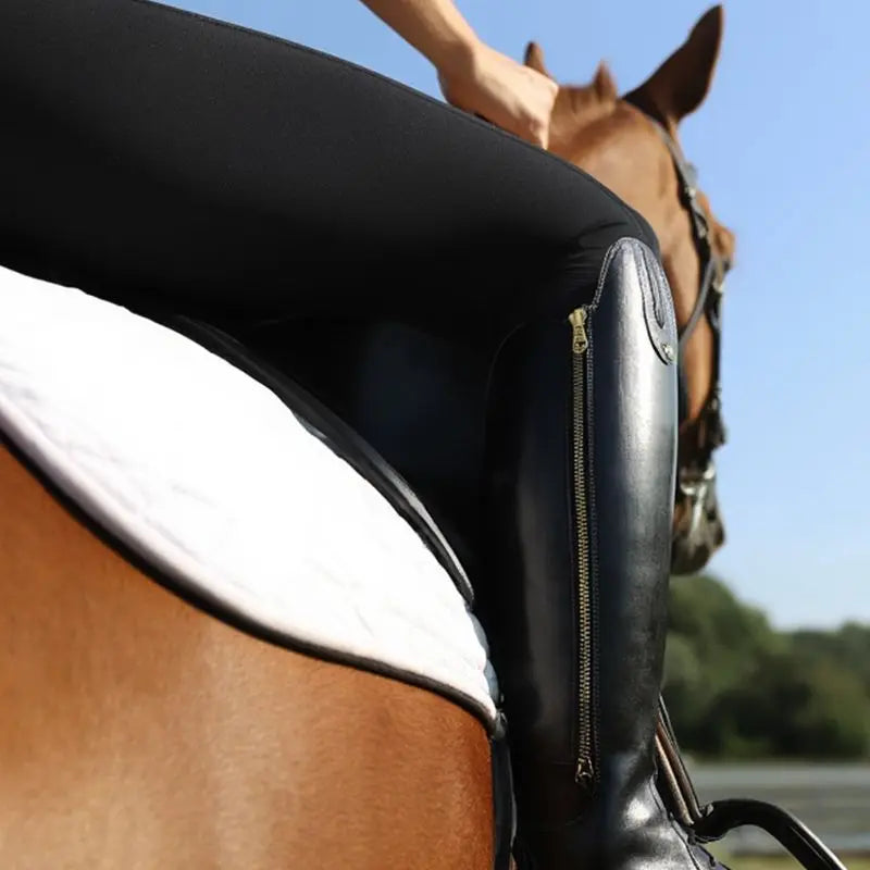 Non-Slip Equestrian Boots Leather Equestrian Supplies Long Boots Riding Equipment Ultra Footwear Resistant Horse Rider Shoes