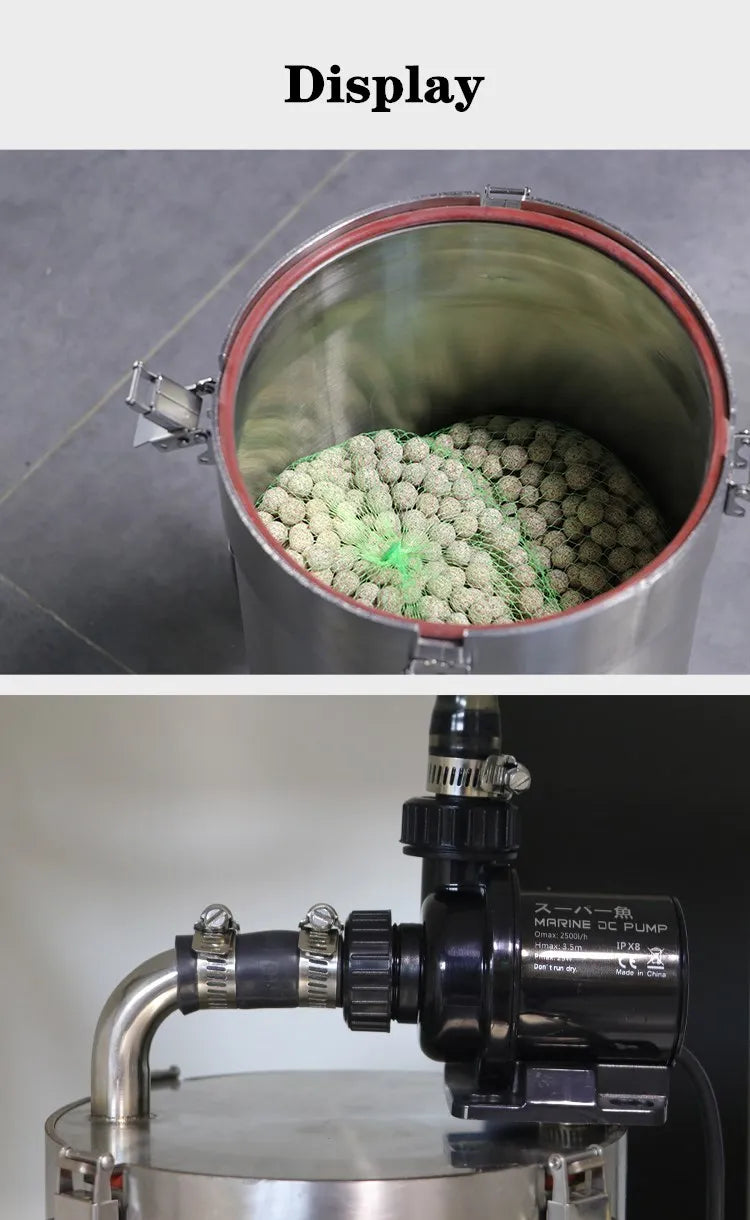 Aquarium 2500L/H 2.5m DC Water Circulation Frequency Conversion Water Pump Fish Tank Filter Submersible Fountain Pump