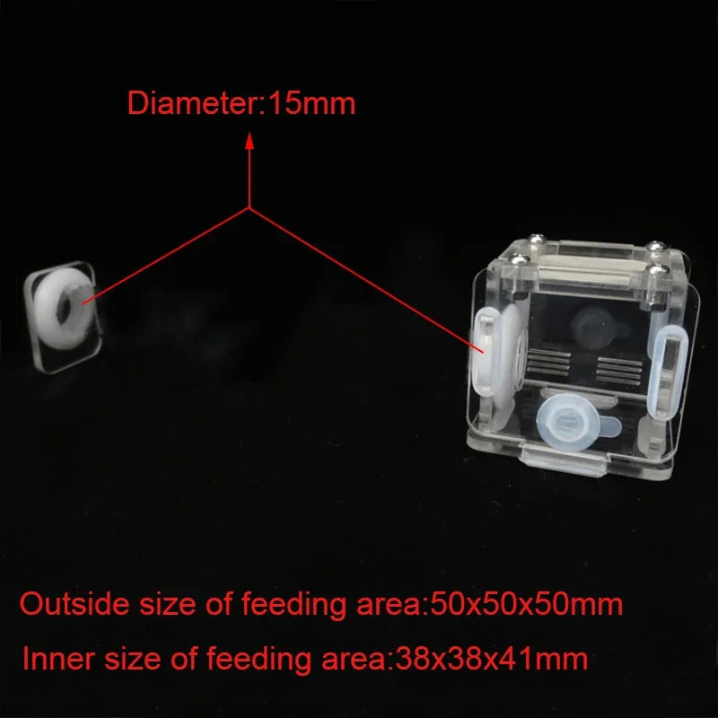 DIY Various Size Ant Farm Bamboo Tube Nest with Feeding Area Pet Anthill Workshop Queen Ant Breeding Nest Ant House Nest Bracket