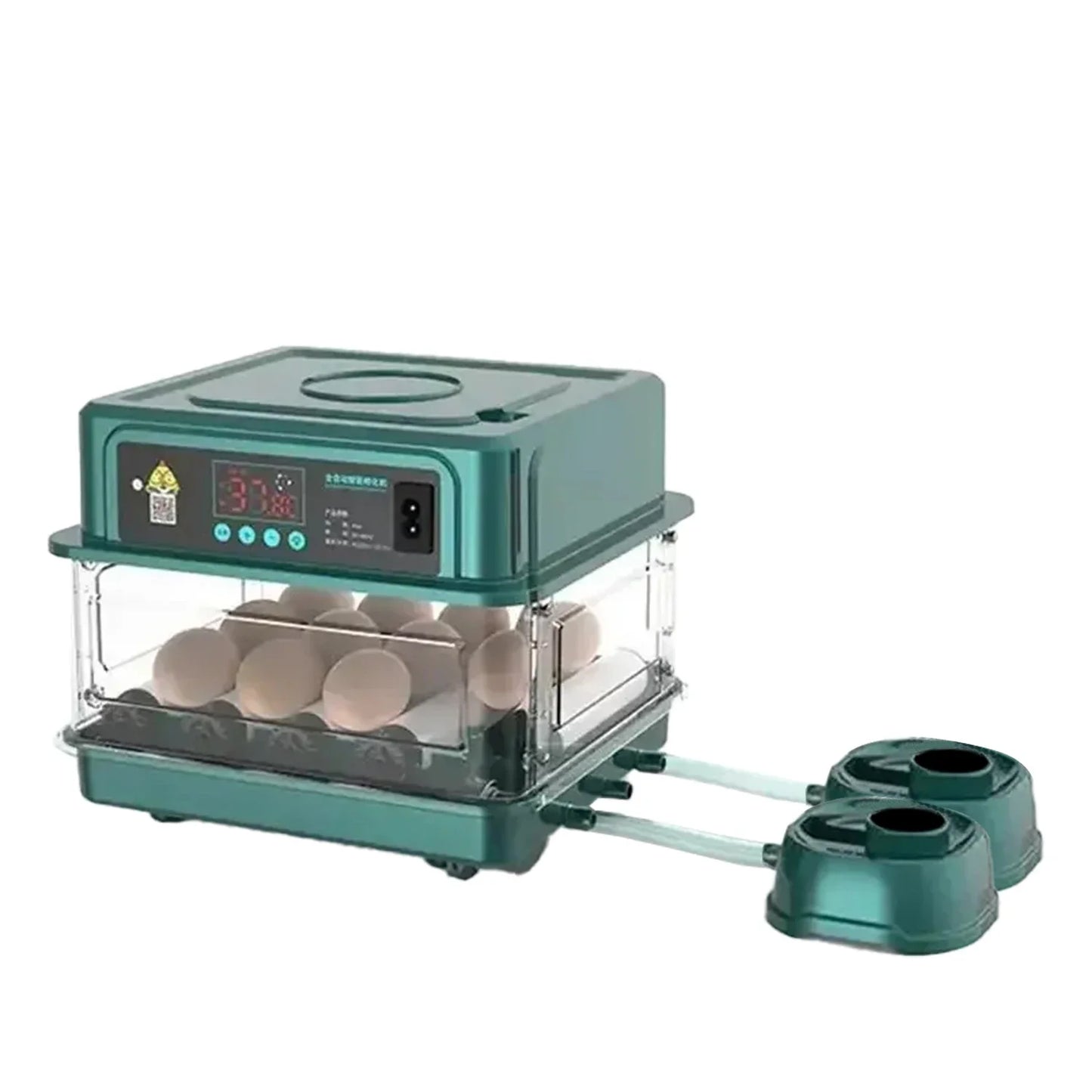 Small Chicken Incubator, Fully Automatic Smart Home Incubator, Chicken Breeding Incubator with Drawer Style Mini Egg Incubator