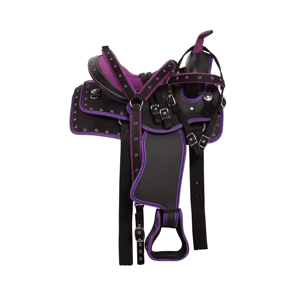 High-quality Western Leather Saddle, comfortable and suitable for long riding, hand-designed