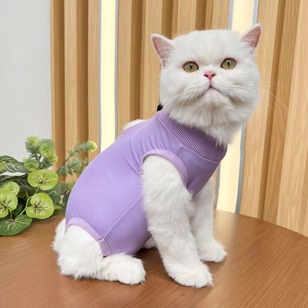 Cats Surgery Recovery Suit for Small Medium Dog Cat Vest Pet Shirt Soft Pajamas After Surgery Wear Recovery Clothes Anti Licking