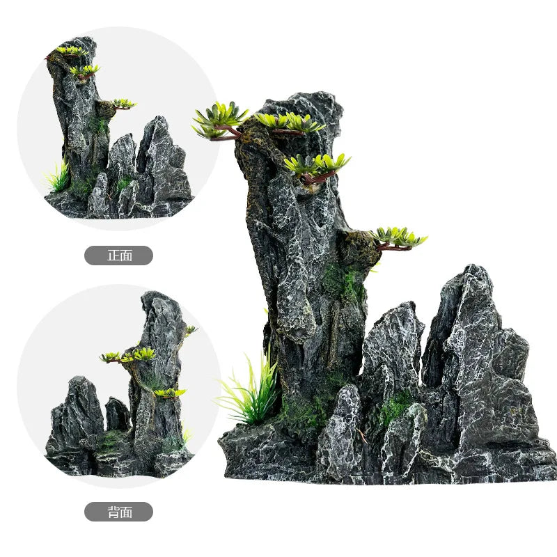 Rockery Aquarium Accessories Decorations Fish Tank Decoration Aquarium Landscape Background Simulation Rockery for Aquarium