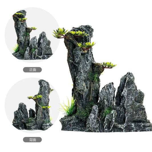 Rockery Aquarium Accessories Decorations Fish Tank Decoration Aquarium Landscape Background Simulation Rockery for Aquarium