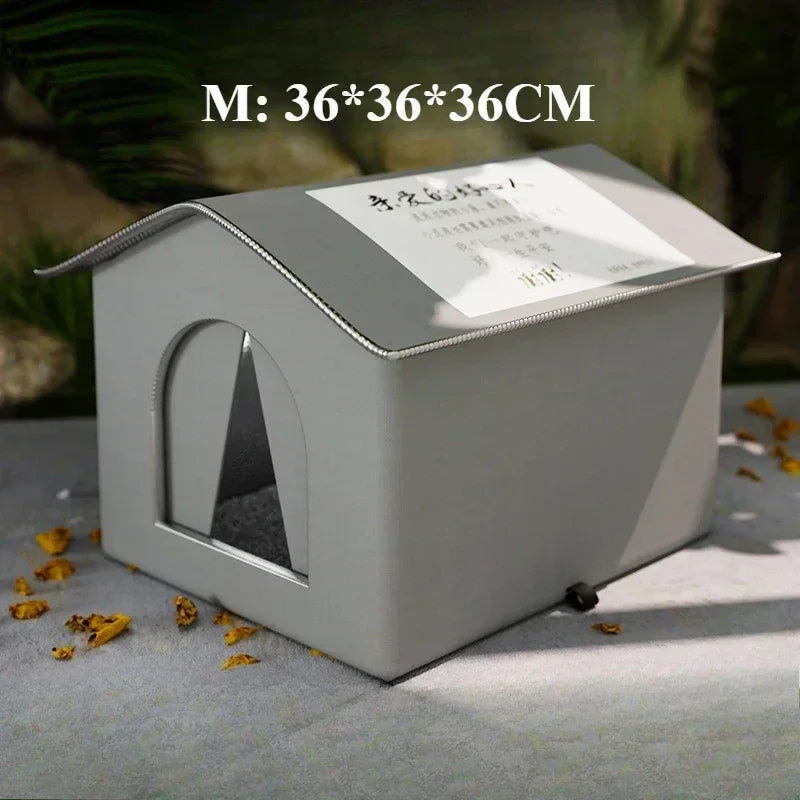 Cat Nest Waterproof Stray Cat House Outdoor Feral Large Capacity Pet Rainproof Moisture Large Enclosed Bite Resistant Cat Nest