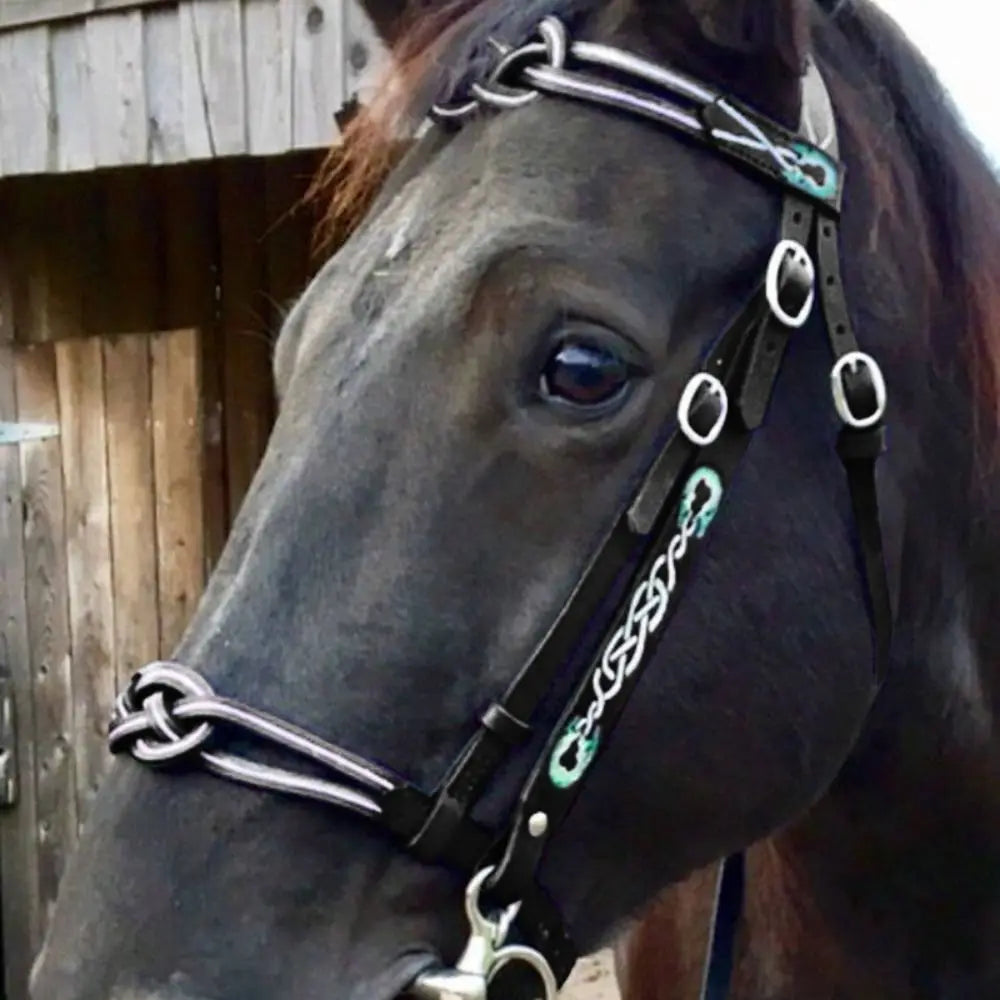 PU Leather Horses Bridle Halters Comfortable Metal Buckles Horse Reins Durable Adjustable Horse Head Stall