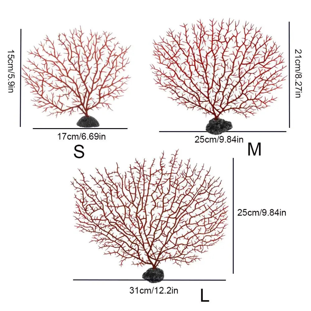 Tree Shape Resin Coral Aquarium Decoration Fishing Fish Tank Landscaping Decor Sea Iron Tree Plastic Coral Aquarium Decor Plants