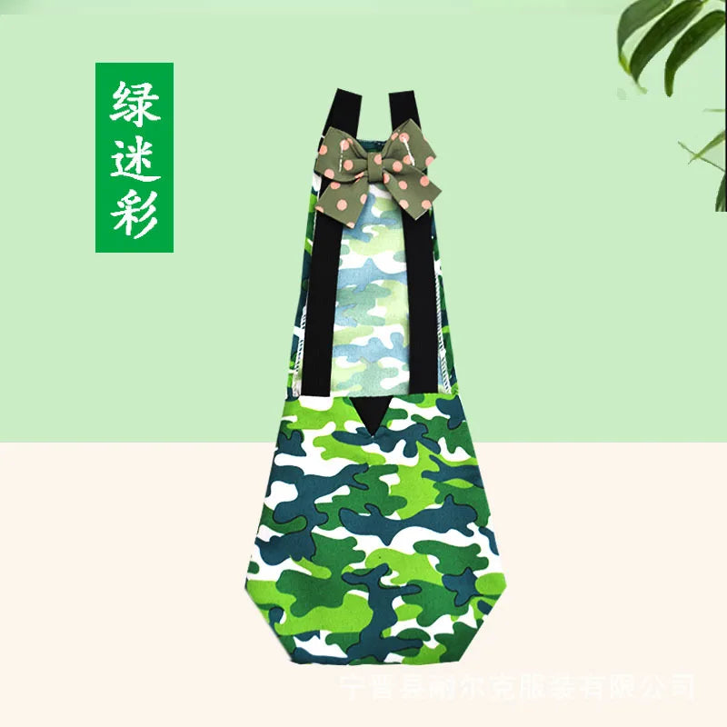 Pet Diapers Chicken Print Pattern Bow Clothes Pet Supplies Diapers Pet Accessories Bedding & Litter Accessories  Mascots