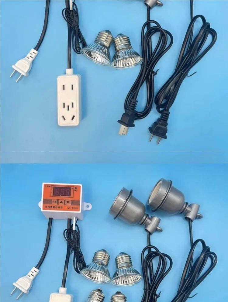 Intelligent Thermostat Heating Lamp Rutin Chicken Brooding Bird Warm Lamp Constant Temperature Breeding Special Heating Lamps