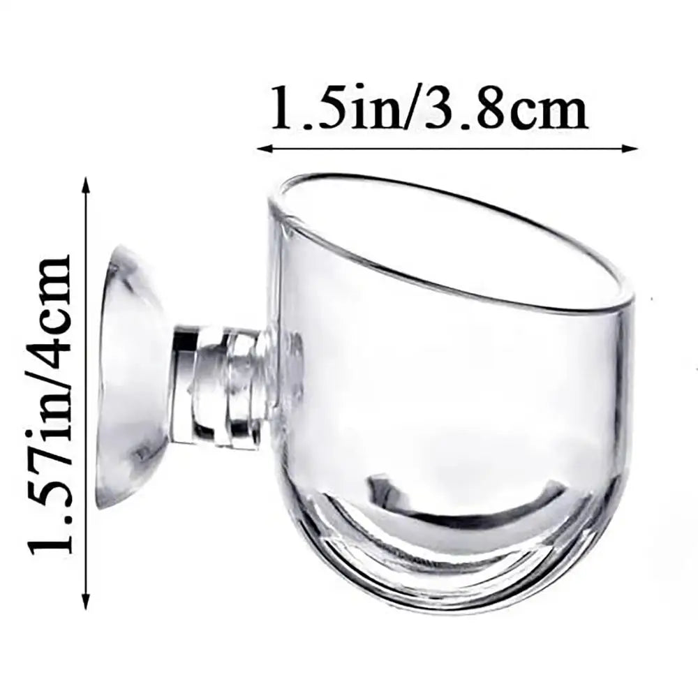 Acrylic Aquatic Plant Cup with Suction Holder Cylinder Aquarium Accessories