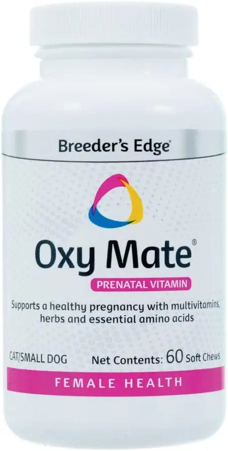 Breeder's Edge Oxy Mate- Prenatal Supplement- for Small Dogs & Cats- 60ct Soft Chews