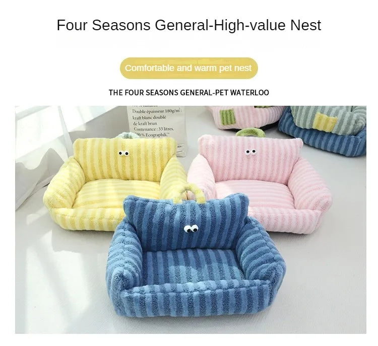 Puppy special sofa kennel winter warm pet Internet celebrity cat nest small dog sleeping mat cushion winter bed