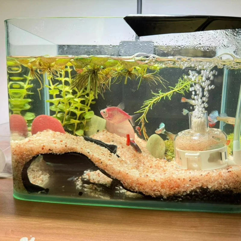 Fish Tank Underground Cave for Fish Shrimp Reptile Shelter Hiding Houses, Landscaping Ornaments 3D Printing Aquarium Decorations