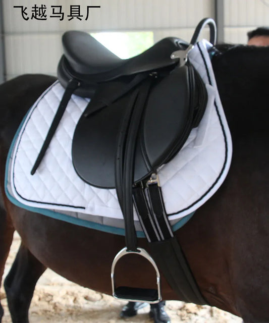 Armrest Full Set Comprehensive Novice Saddle Microfiber Wear-Resistant Horse Harness Equestrian Saddle English Saddle