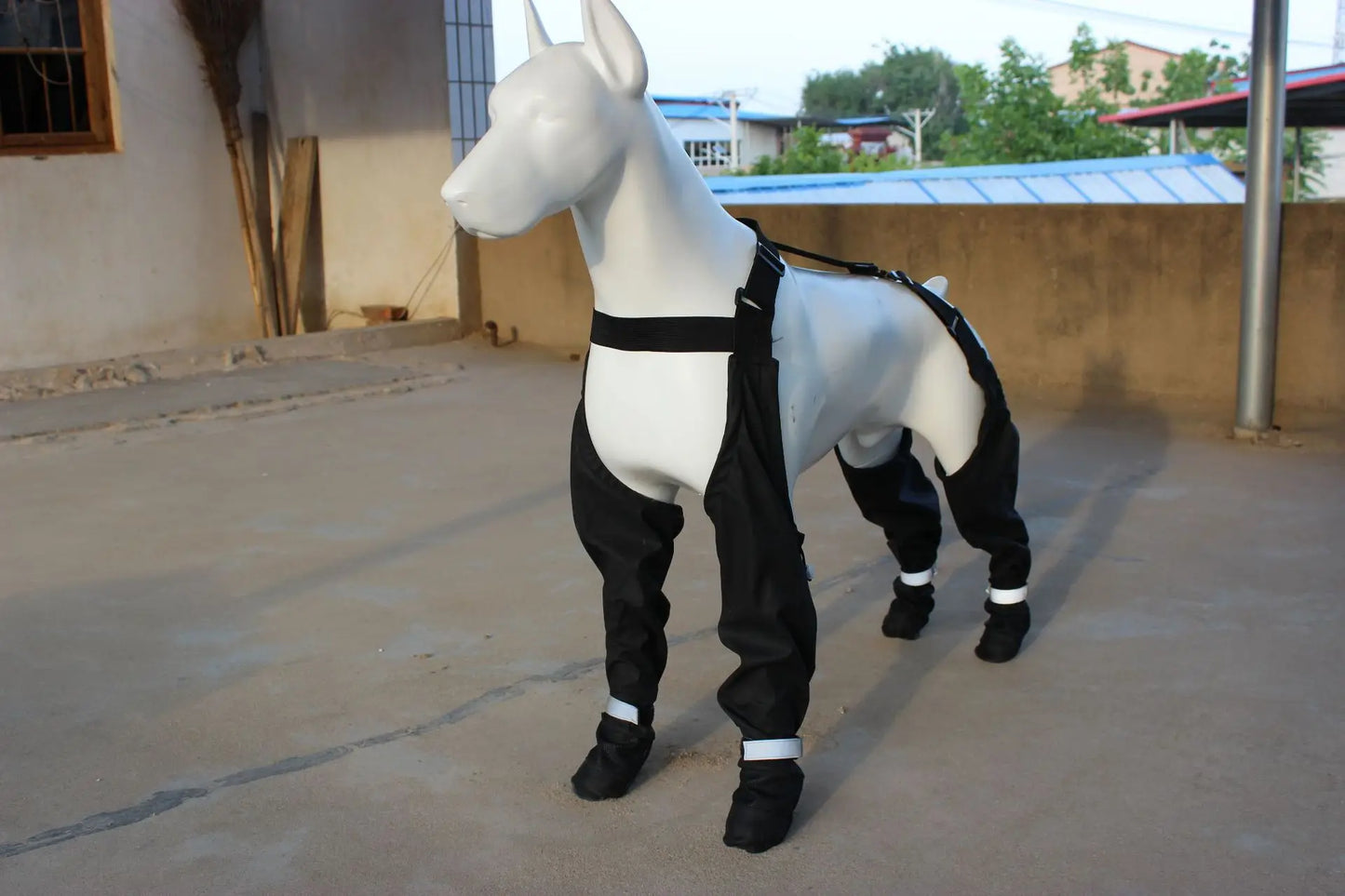 New Anti-Dirt Reflective Stripes Dog Boots All-Season Elastic Waterproof Outdoor Pet Shoes Dogs Non-Slip Grip Machine Washable