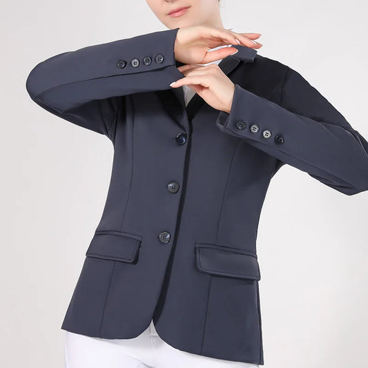 MXLLINA Spring Autumn Equestrian Jacket Women's Sports Coats Horse Riding Competition Soft Top Equestrian Western-Style Clothes