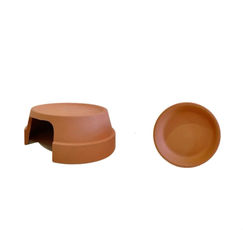 Multifunctional Ceramics Reptile Hide Box Decorative Hiding area Turtle Hideout Entrance Reptile Terrarium for Home