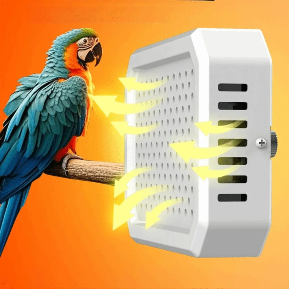 Thermostat Controlled Bird Cage Heater Safe Heating Lightless Design Winter Pet Warmer Quickly Warm Anti Bite