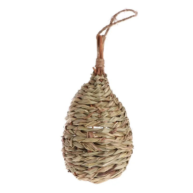 16 different Birds Nests Bird Cage Natural Grass Egg Cage Bird House Outdoor Decorative Weaved Hanging Parrot Nest Houses Pet Bedroom