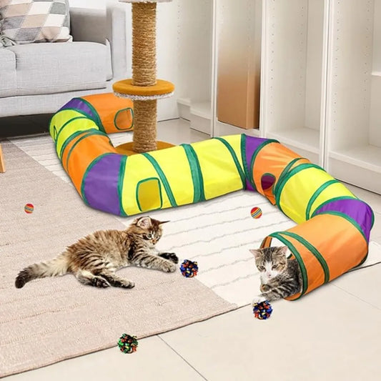 Can Be Freely Spliced Together Cat Rainbow Tunnel L-shaped Channel Can Be Folded Stored Rested Played and Universal Toy