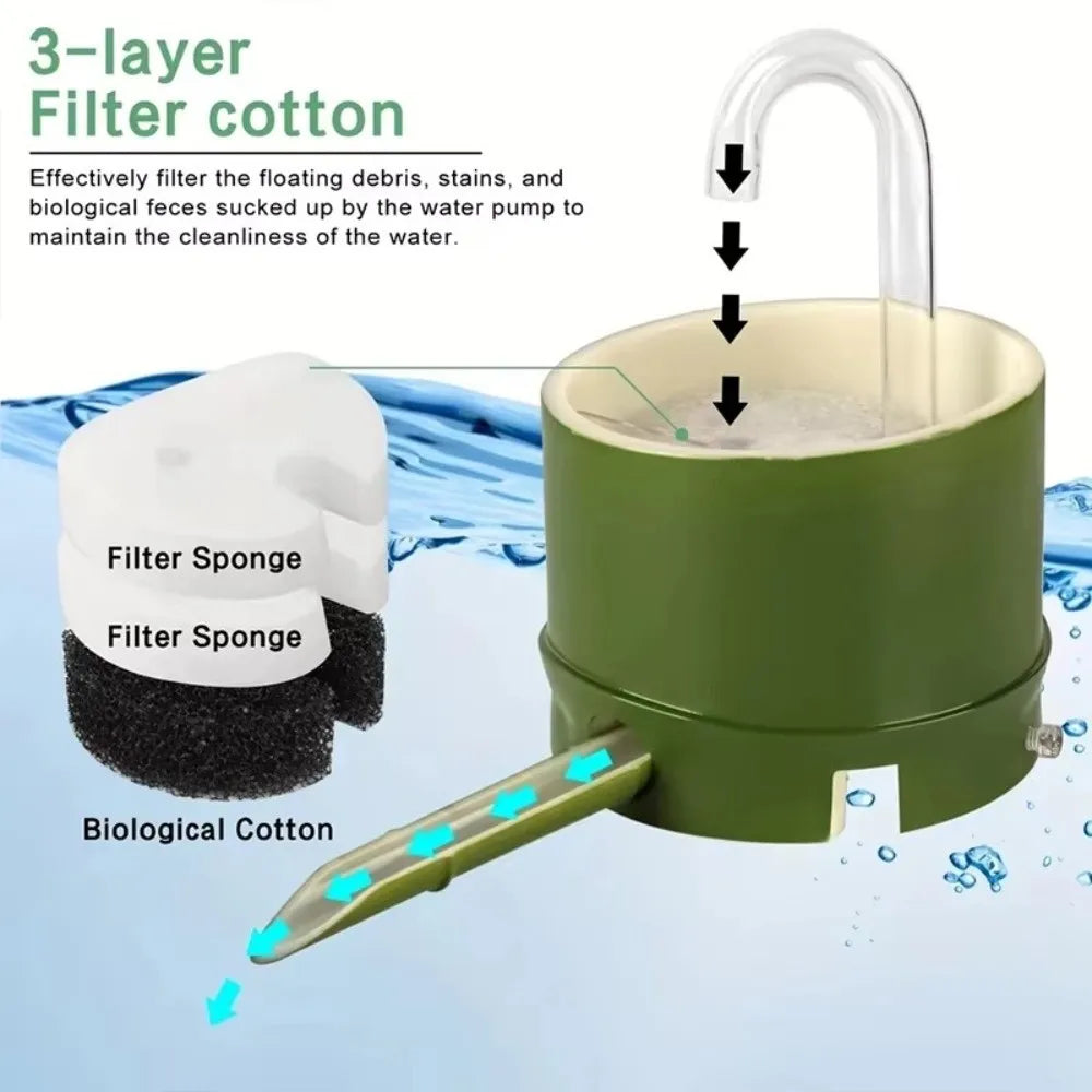Durable Plastic Aquarium Filter Box Round Internal Filter Air Oxygen Aerator 3 in 1 220V Fish Tank Filter