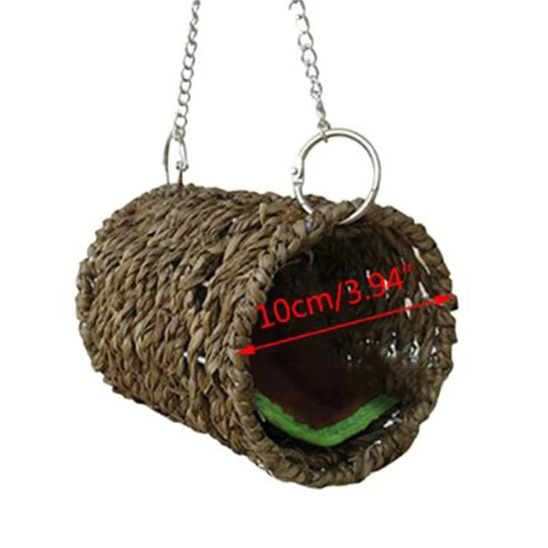 16 different Birds Nests Bird Cage Natural Grass Egg Cage Bird House Outdoor Decorative Weaved Hanging Parrot Nest Houses Pet Bedroom
