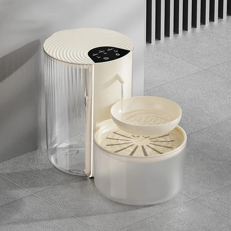 Large capacity 3L Pouring Cat Water Dispenser Smart Tilt Design Pet Water Fountain Separate Clean & Dirty Water For Cats Dogs