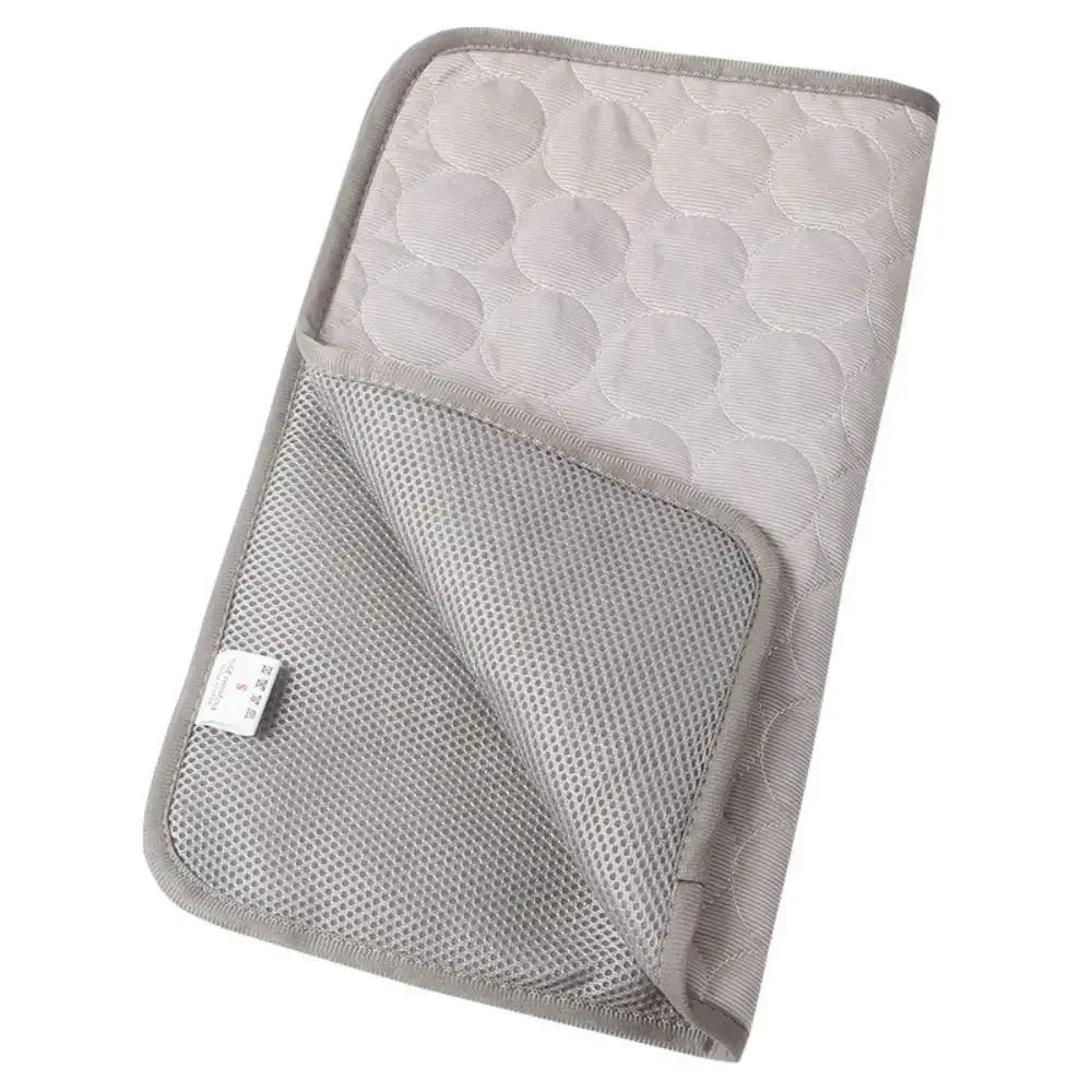 5 sizes Cool Ice Silk Moisture-proof Mattress Cushion Pet Cooling Mat Dog Cat Sleeping Pad Summer Small Animal Cold Bed