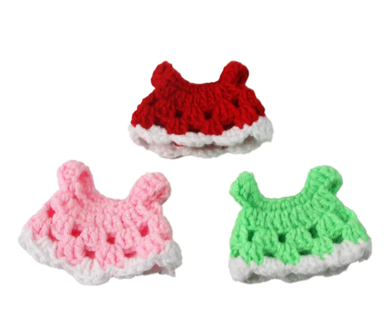Lovely Handmade Mini Dress Princess Skirt Bow Coat for Small Pets Soft Coat for Ferrets Hamsters Guinea Pigs