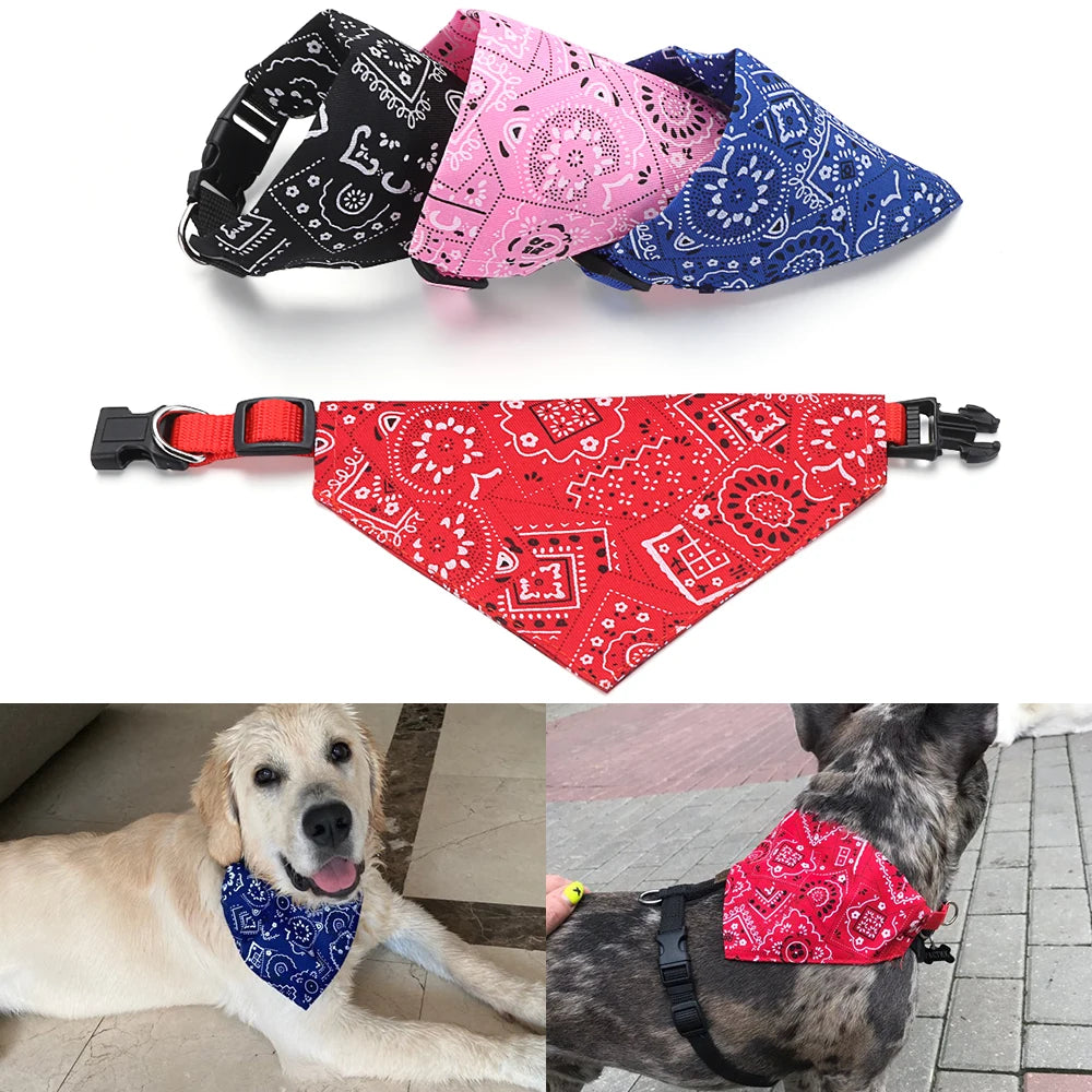 Adjustable Triangular Bandanna For Pet Dog Cat Washable Scarf Bandanna Collar Bibs Cat Neck Decor Birthday Party Dress Up 2025 new