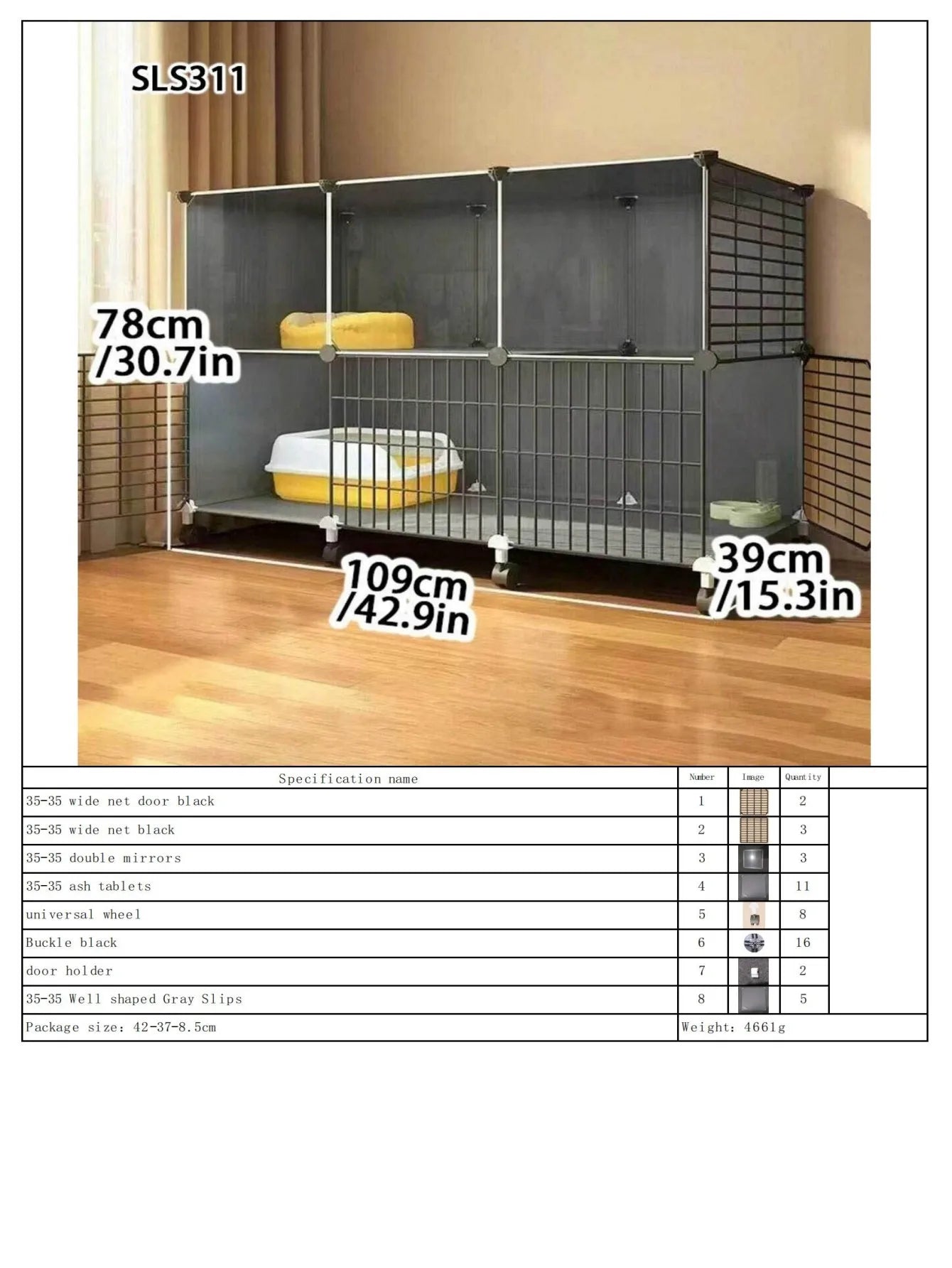 Cat Cage, Household Indoor Small Apartment, Cat Villa, Cat House, Cat Nest, Integrated Does Not Occupy an Area