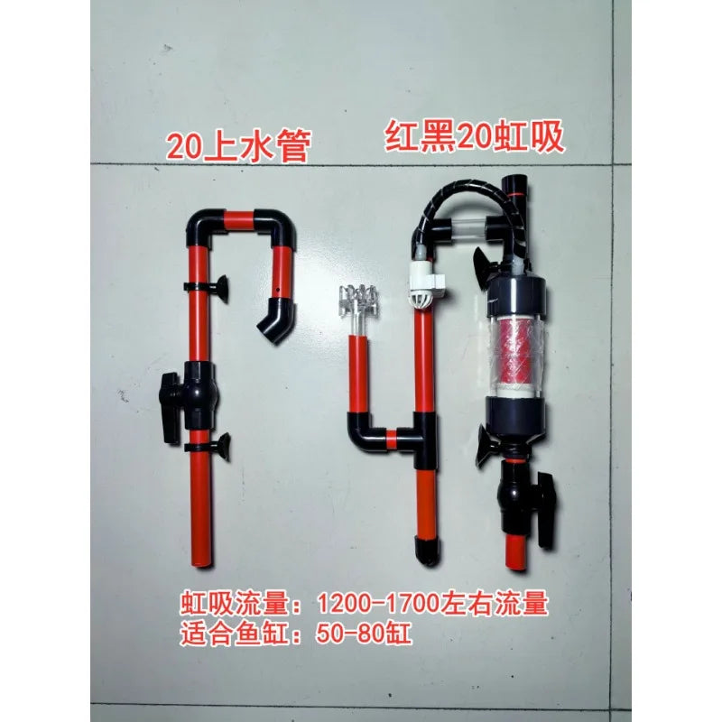 No punching, upper filter, bottom filter, siphon anti-overflow, automatic start-stop fish tank turnover box bottom filter