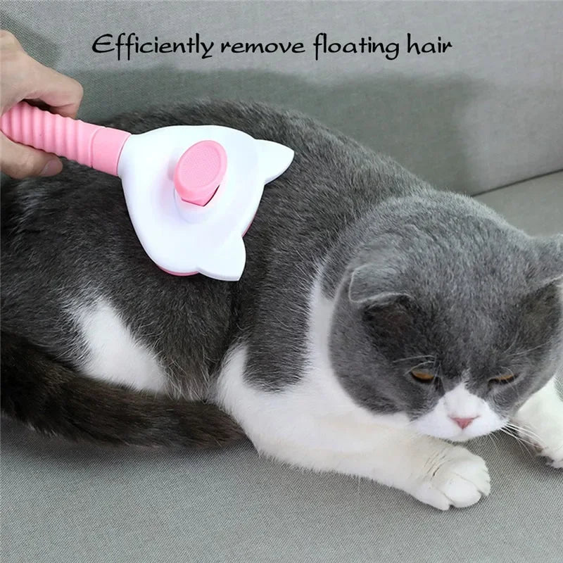 Pet Comb Cat Cleaning Supplies High Quality Self cleaning Brush Professional Grooming brush for Dogs, Cats pets Bath