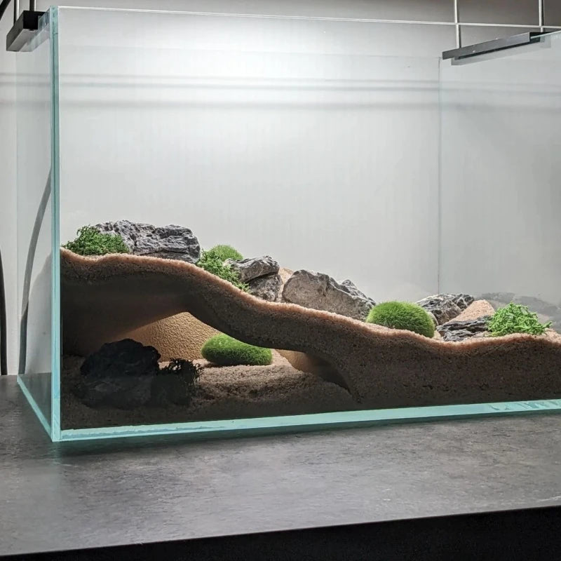 Habitat Décor, 3D Printed Underground Cave Hideouts Shelter for Lizards, Turtles, Spiders, Reptiles Habitat Terrarium Decoration