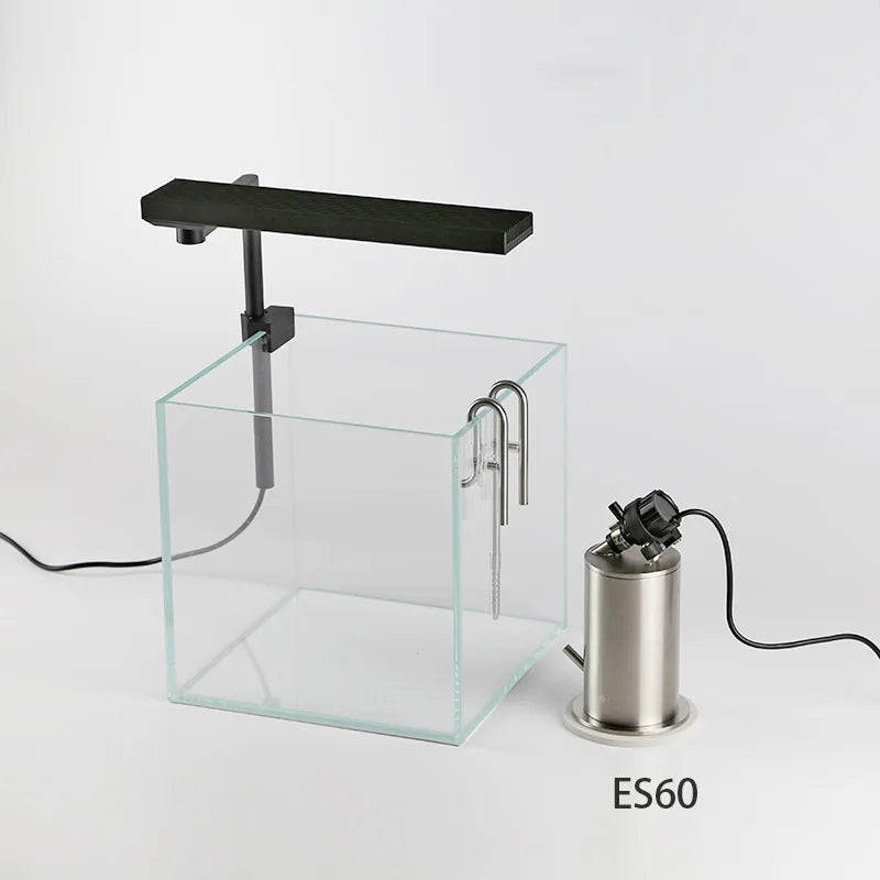 304 Stainless Steel Filter Barrel with Water Pump for Plant Aquarium Fish Tank