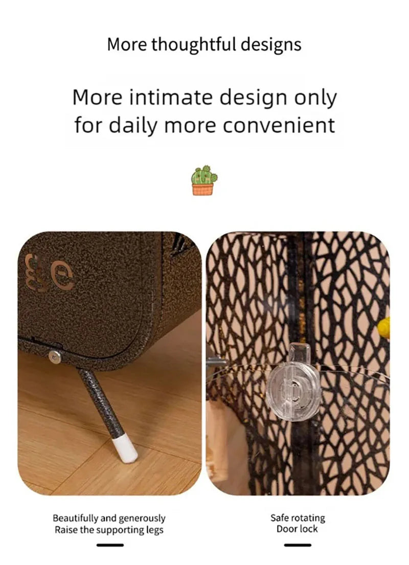 New bird cage parrot bird cage panoramic acrylic cage splash proof viewing flying cloud villa home birdcage display cage