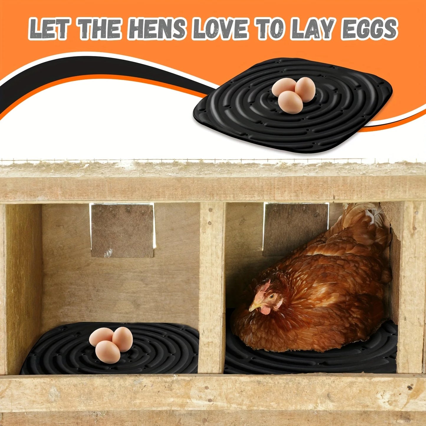 Soft & Durable 2pcs Washable Chicken Nesting Pads - Reusable Coop Liners for Portable Chicken Boxes