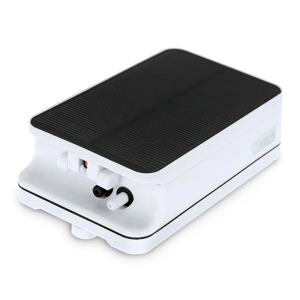 5V Solar Powers Charging Oxygenator Fish Tanks Aquarium Air Pump Fishing Oxygen Pump Aerator with Air Stones