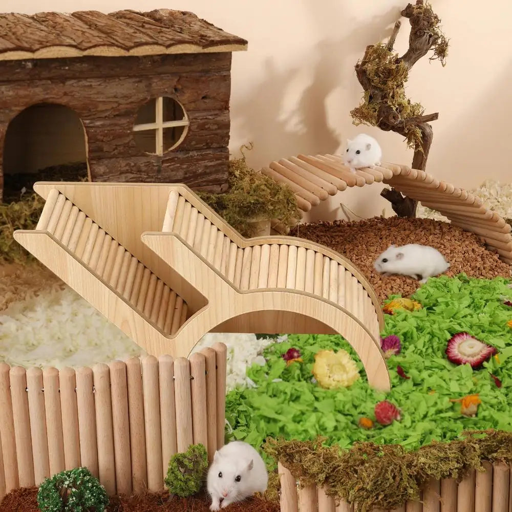 Hamster Tunnel Underground Burrow Hamster Tunnel Toy Wooden Small Animals Playpen For Gerbils And Hedgehogs