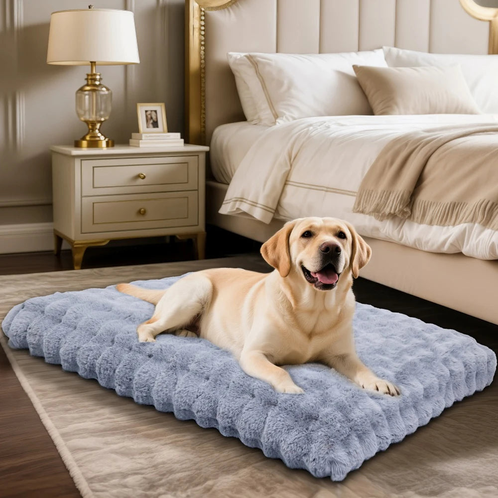 Ultra Plush Dog Bed Soft Pet Cushion Large Dog Crate Puppy Mattress Washable