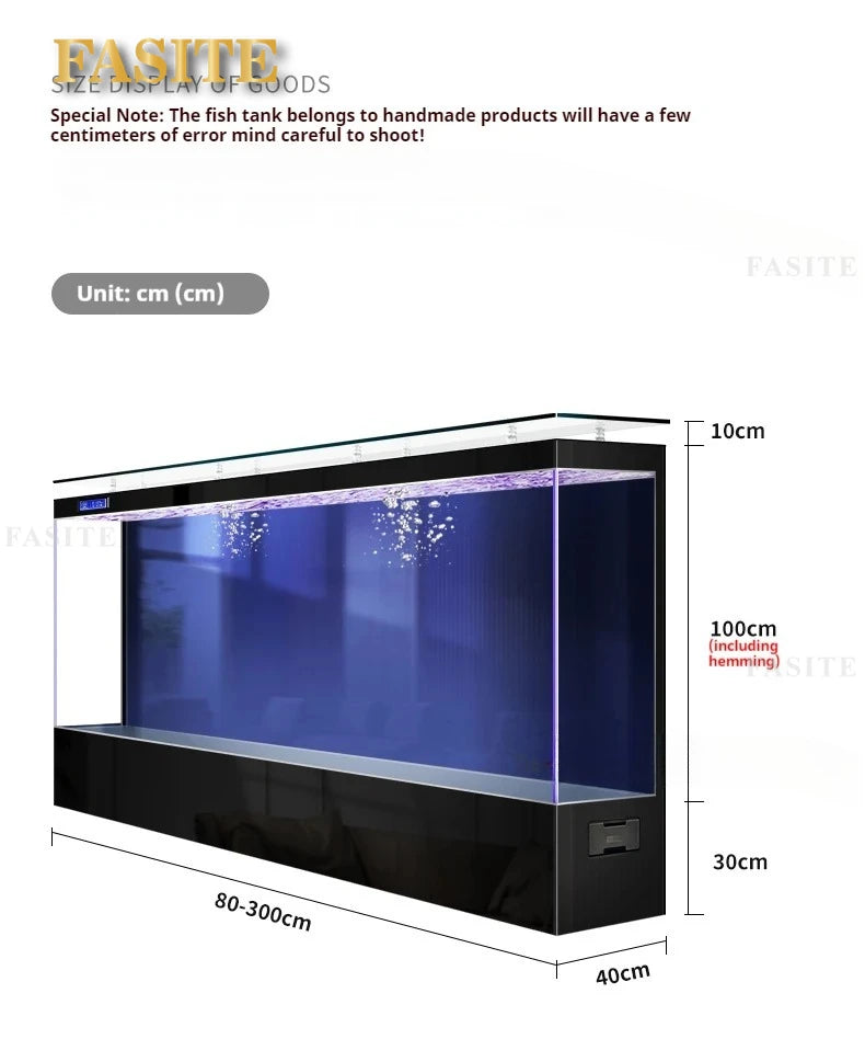 Luxury Super Large Appreciate Fish Tanks Modern Living Room Ecological Box Aquarium Decoration Smart Pet Products